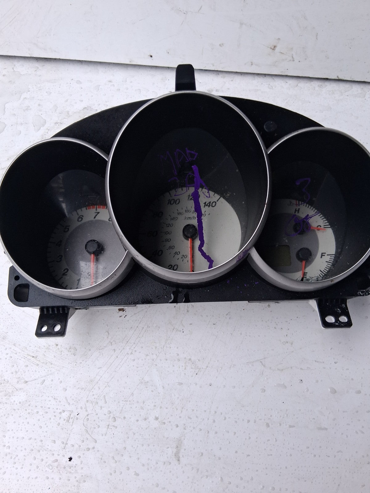 MAZDA 3 2008 SPEEDOMETER AND PETROL CLUSTER 8QBR5AA