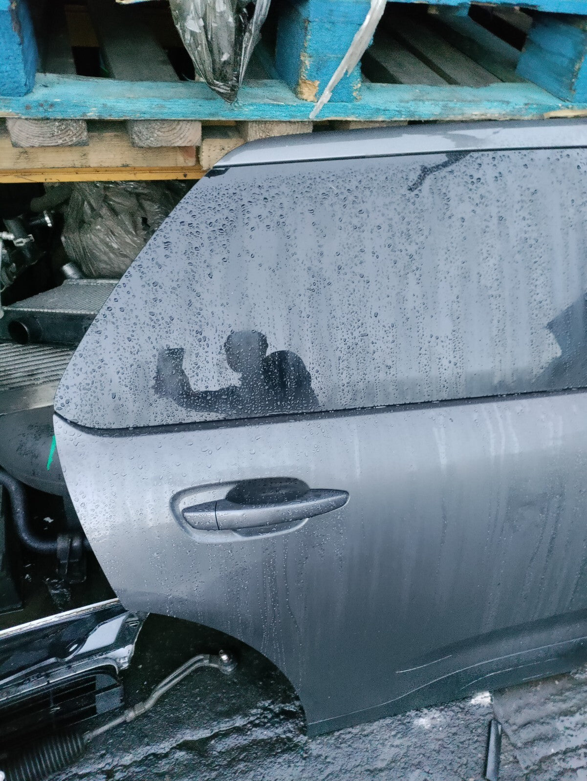 2019 CITROEN C4 CACTUS OSR DRIVER SIDE REAR COMPLETE DOOR EVLC NIMBUS GREY