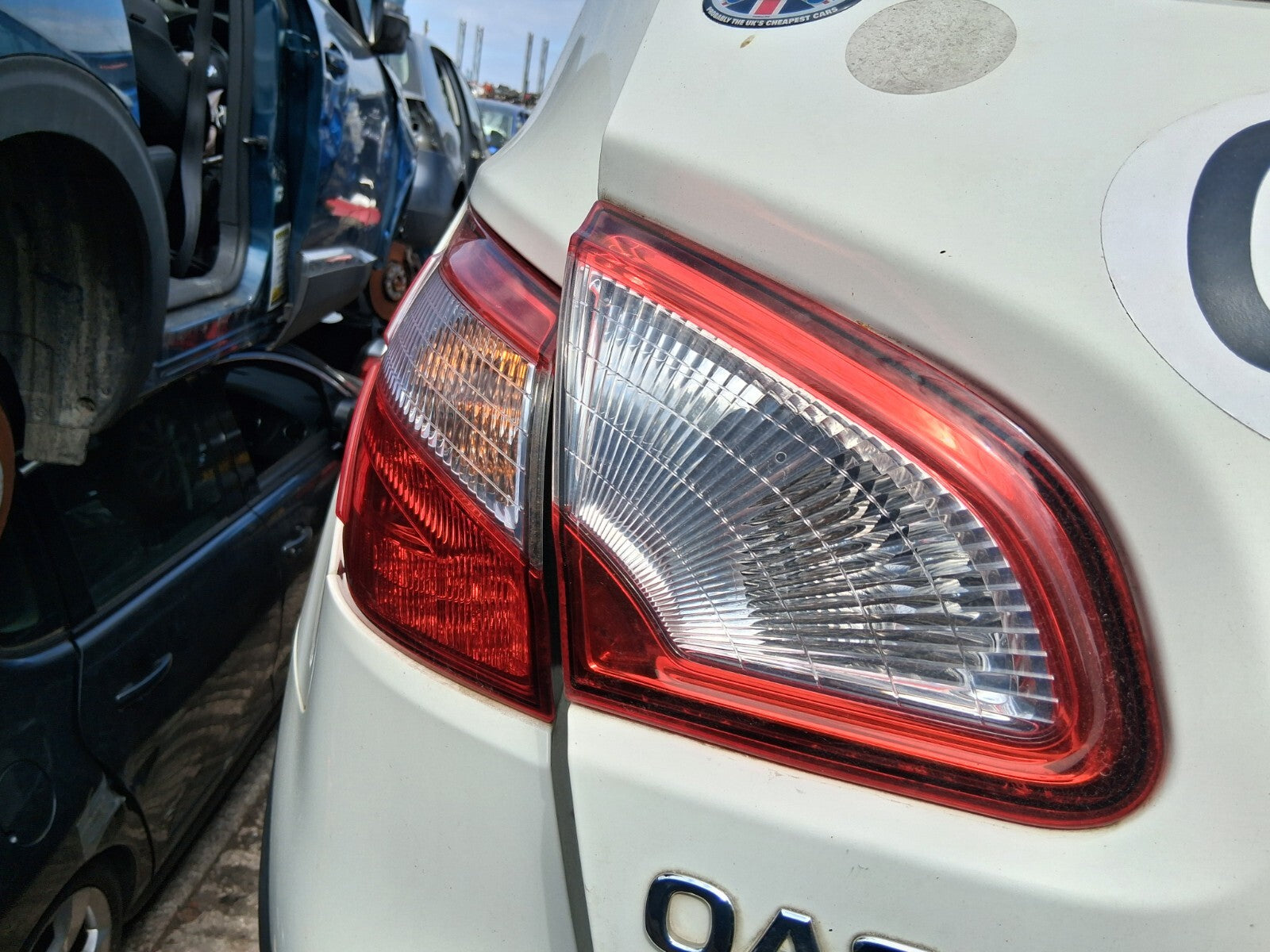 2013 NISSAN QASHQAI J10 FACELIFT NSR PASSENGER SIDE REAR LEFT INNER TAIL LIGHT