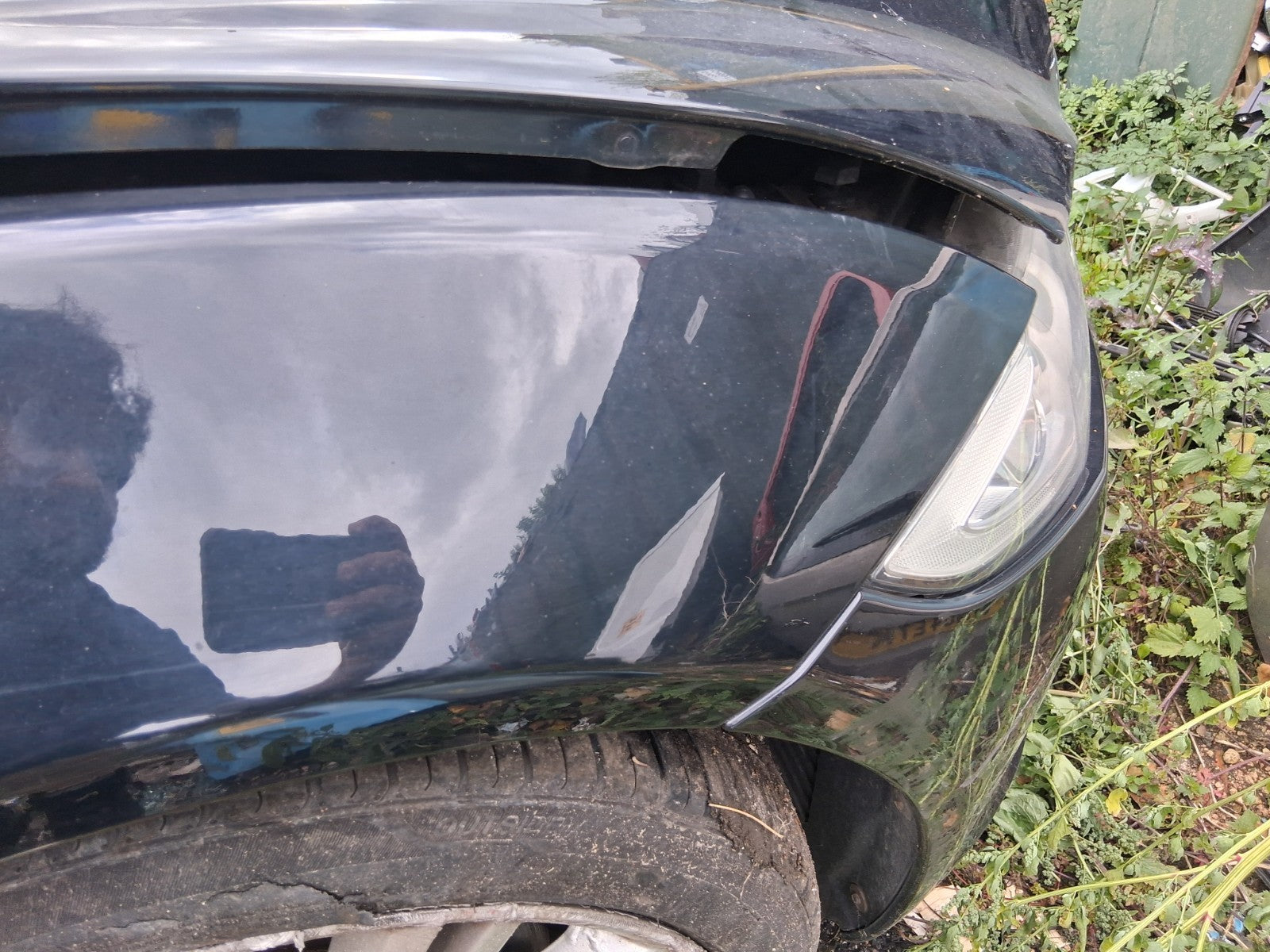 2012 JAGUAR XJ X351 OSF DRIVER SIDE FRONT RIGHT WING FENDER BLACK