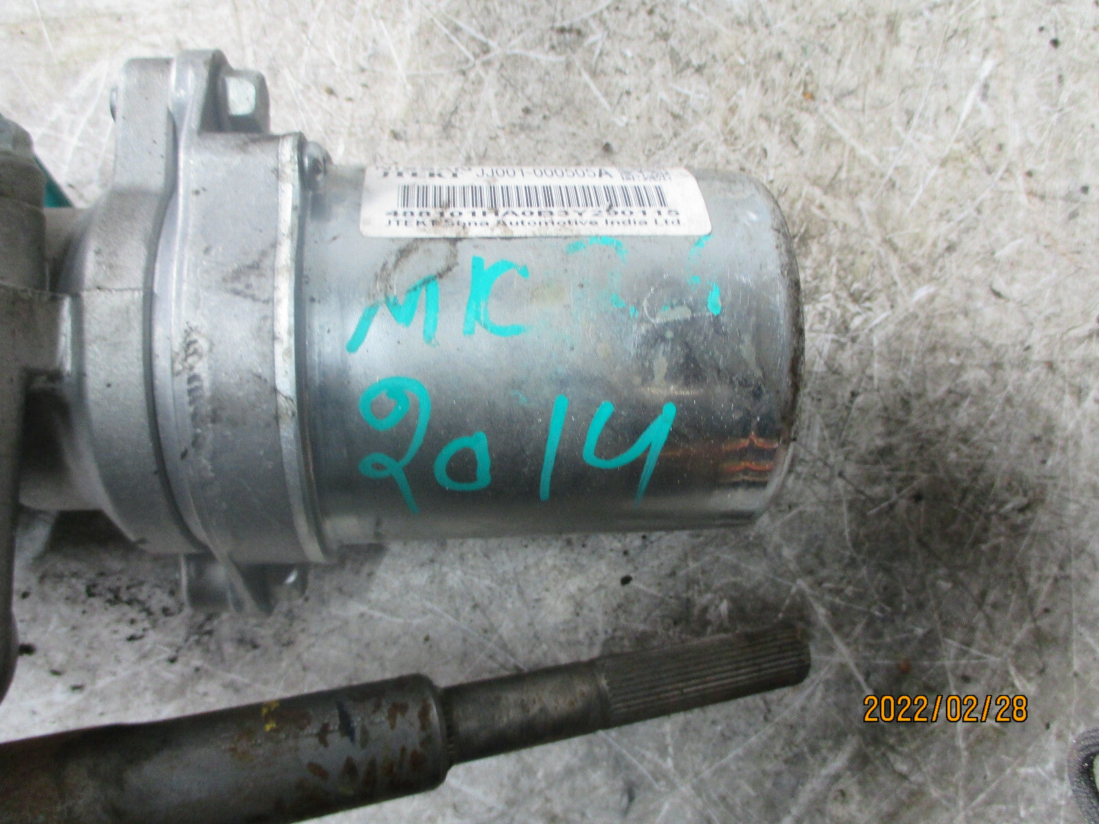 NISSAN MICRA K13 MK4 2014 PETROL ADJUSTABLE POWER STEERING COLUMN JJ001000505A