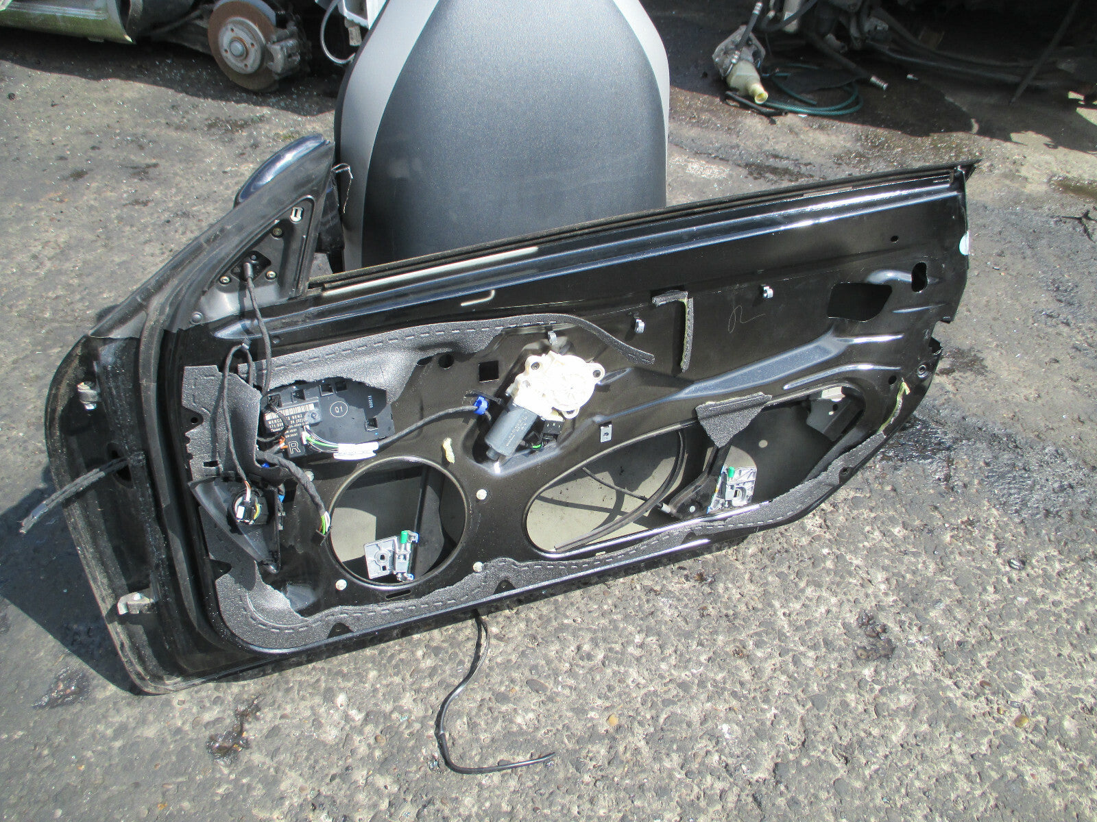 MERCEDES BENZ SLK 2010 3 DOOR OS DRIVER SIDE BARE DOOR BLACK