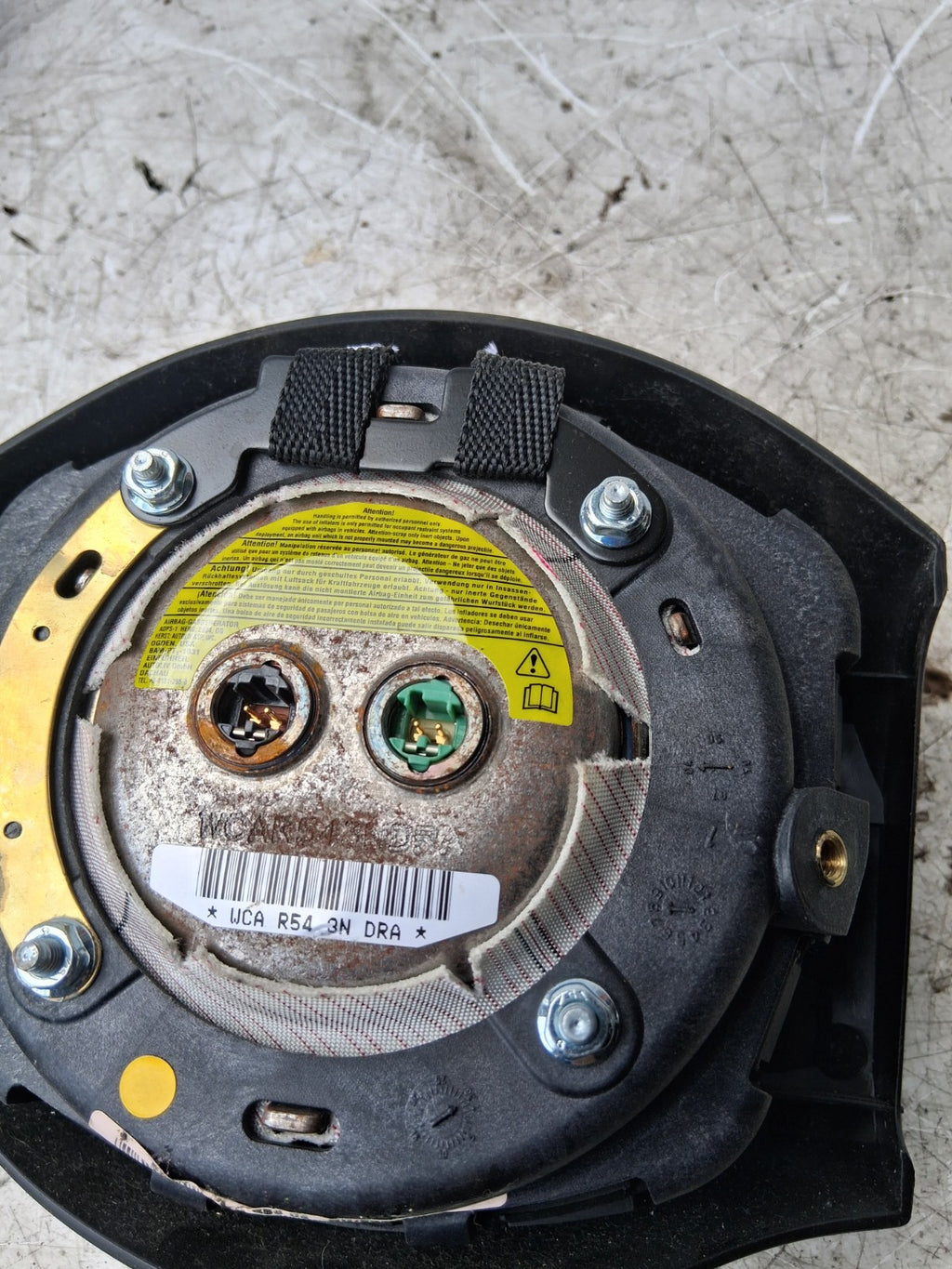 2003 MINI OS DRIVER SIDE STEERING WHEEL AIRBAG