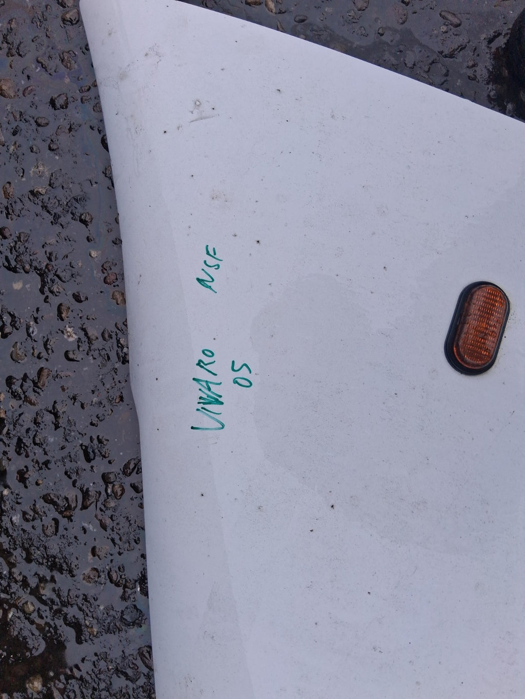 2005 VAUXHALL VIVARO MK1 NSF PASSENGER SIDE FRONT LEFT WING PANEL WHITE