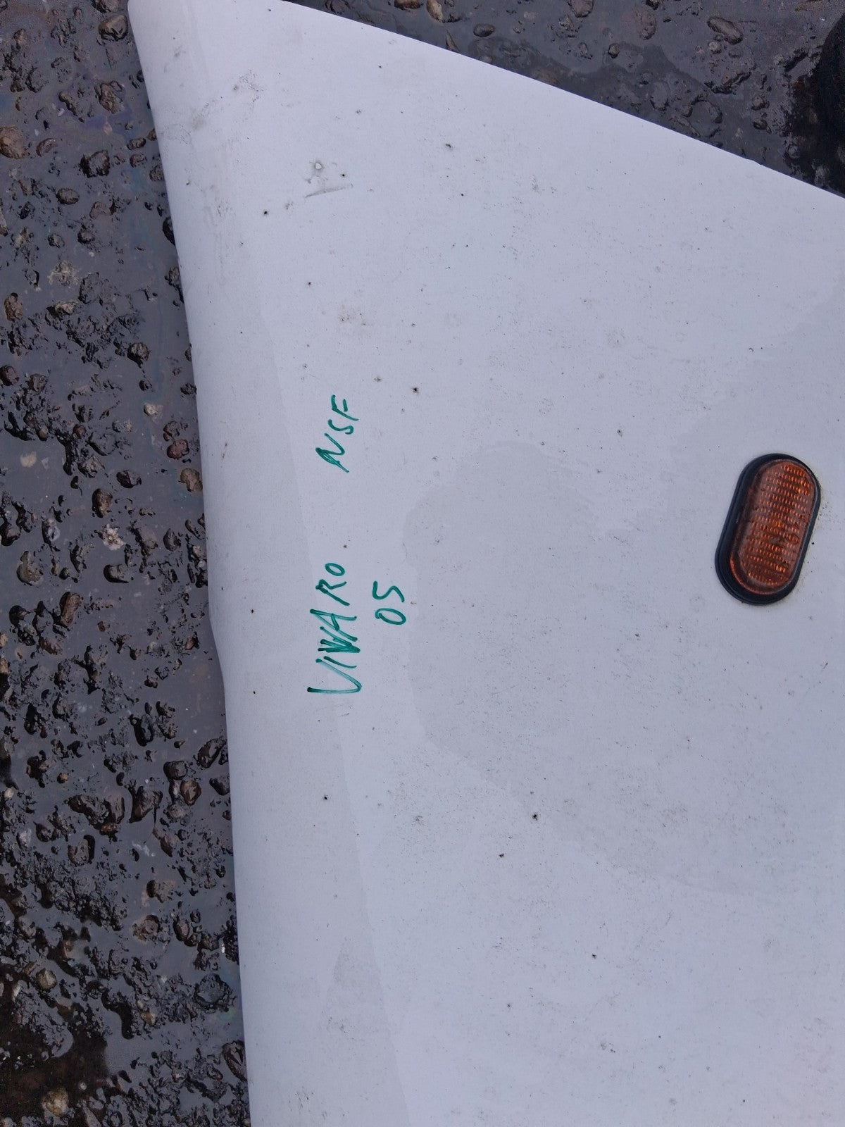 2005 VAUXHALL VIVARO MK1 NSF PASSENGER SIDE FRONT LEFT WING PANEL WHITE