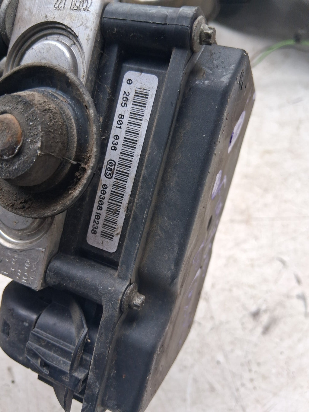 2010 FIAT 500 LOUNGE MK1 ABS PUMP CONTROL MODULE UNIT 0265801036