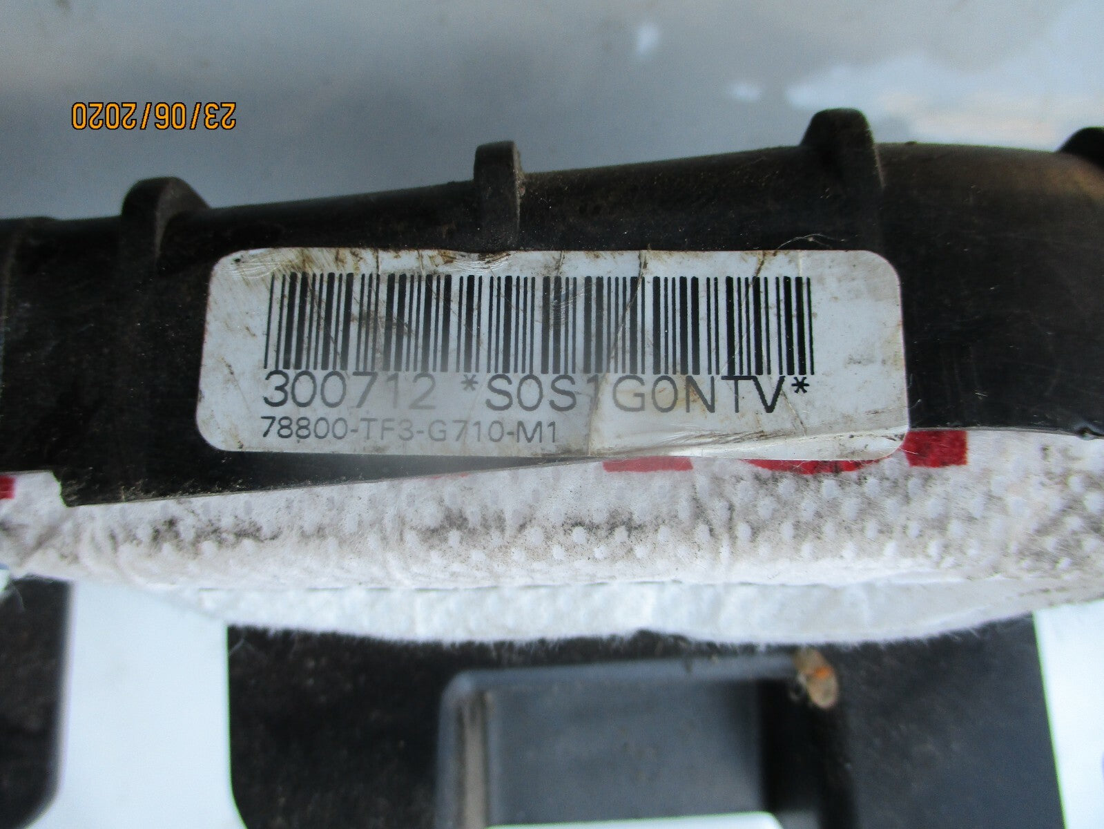 HONDA JAZZ MK3 2014 OS DRIVER SIDE ROOF CURTAIN AIRBAG UNIT 78800-TF3-G710-M1