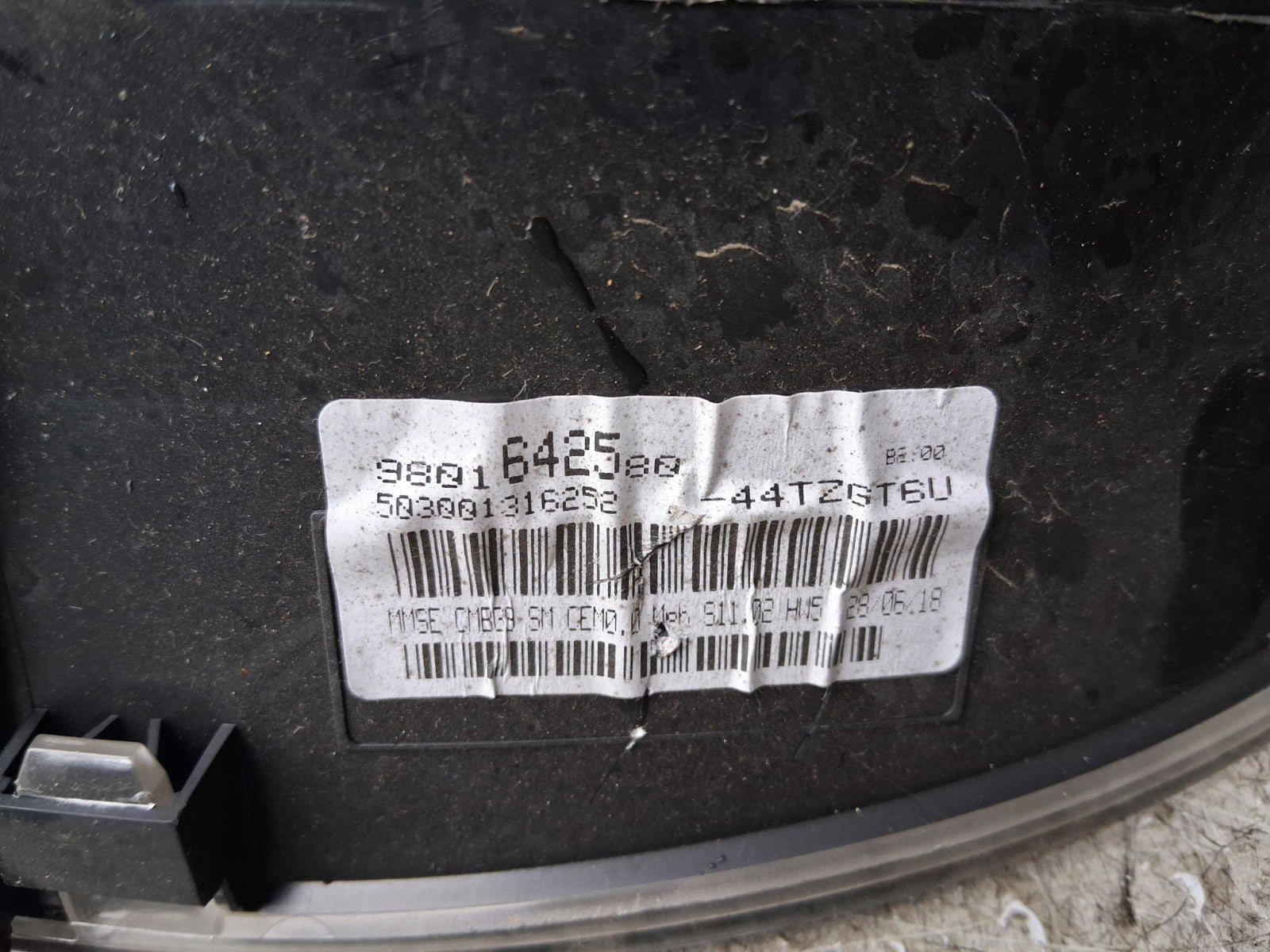 2018 CITROEN BERLINGO MK2 SPEEDO SPEEDOMETER INSTRUMENT CLUSTER 9801642580
