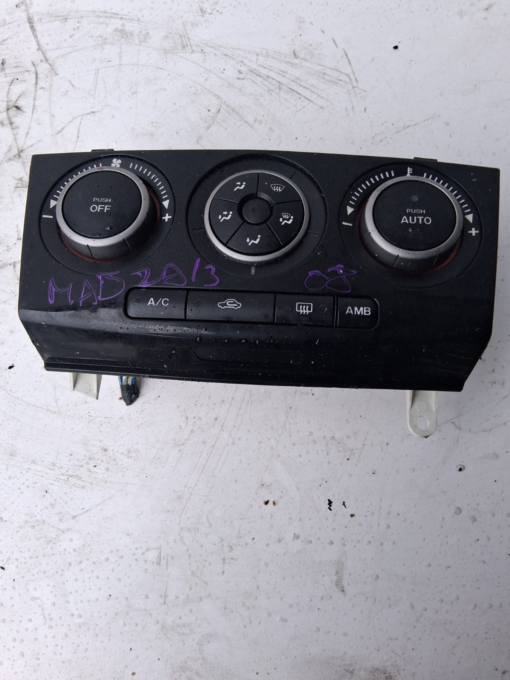 MAZDA 3 2008 AC HEATER CLIMATE CONTROL UNIT SWITCH PANEL K1900BAB4