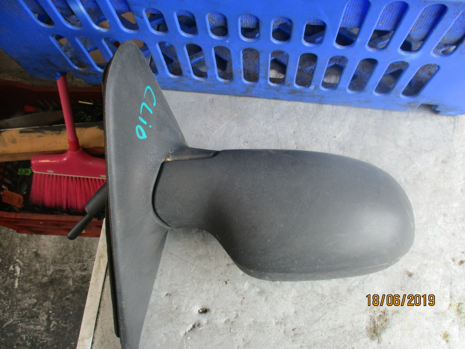 RENAULT CLIO MK2 2003 DRIVER OFF SIDE WING MIRROR BLACK