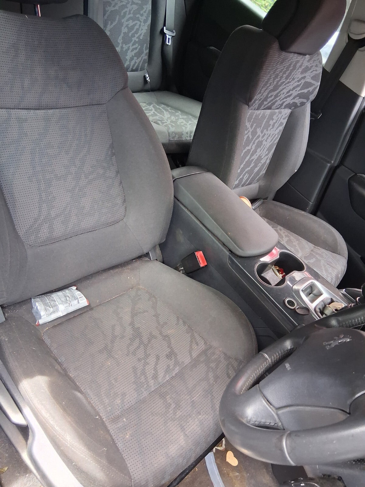 2012 PEUGEOT 3008 MK1 OSF DRIVER SIDE FRONT RIGHT FABRIC COMPLETE SEAT