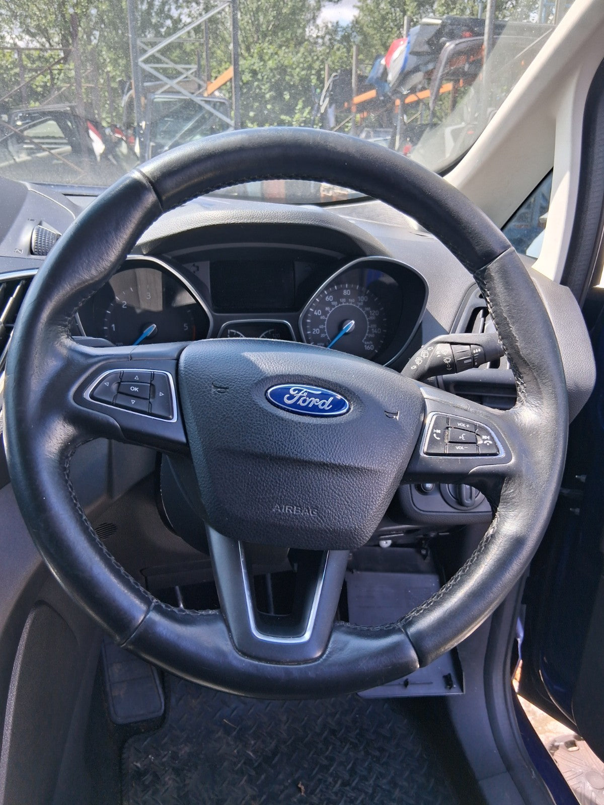 2015 FORD GRAND C MAX MK2 MULTIFUNCTIONAL STEERING WHEEL WITHOUT AIRBAG