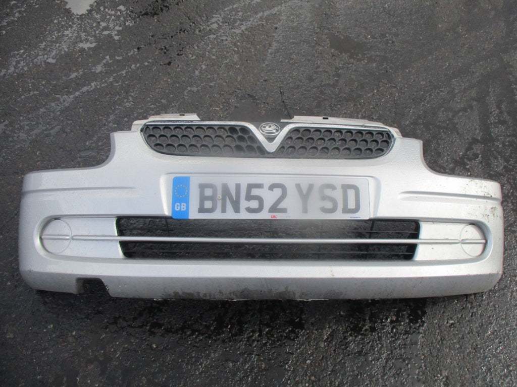 2002 VAUXHALL AGILA MPV FRONT BUMPER AND GRILL GRILLE COMPLETE SILVER
