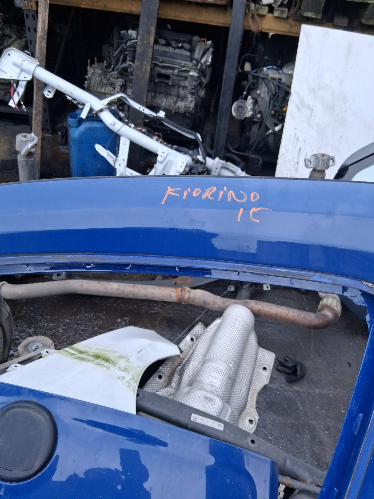 2016 FIAT FIORINO NSF PASSENGER SIDE FRONT LEFT BARE DOOR BLUE