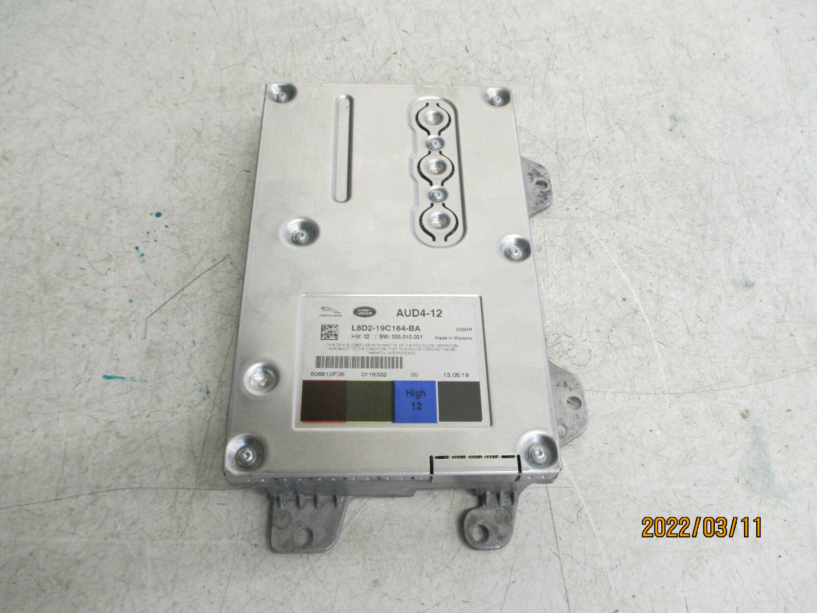 2019 JAGUAR XE RANGE ROVER SPORT DISCOVERY AMPLIFIER L8D219C164BA