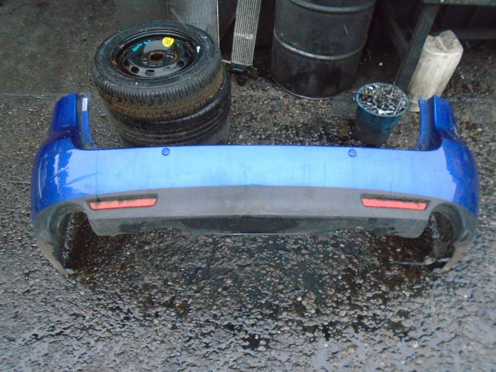 MAZDA 6 ESTATE 2009 COMPLETE REAR BACK PLASTIC BUMPER WITH REFLECTORS BLUE