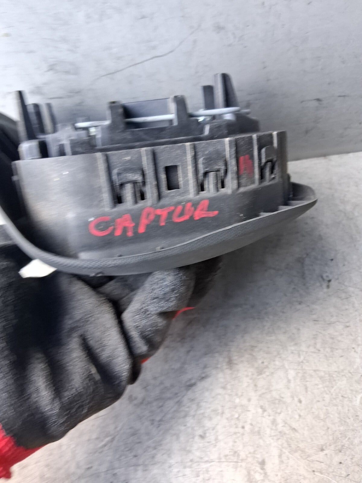 RENAULT CAPTUR 2014 STEERING WHEEL SRS AIRBAG BLACK