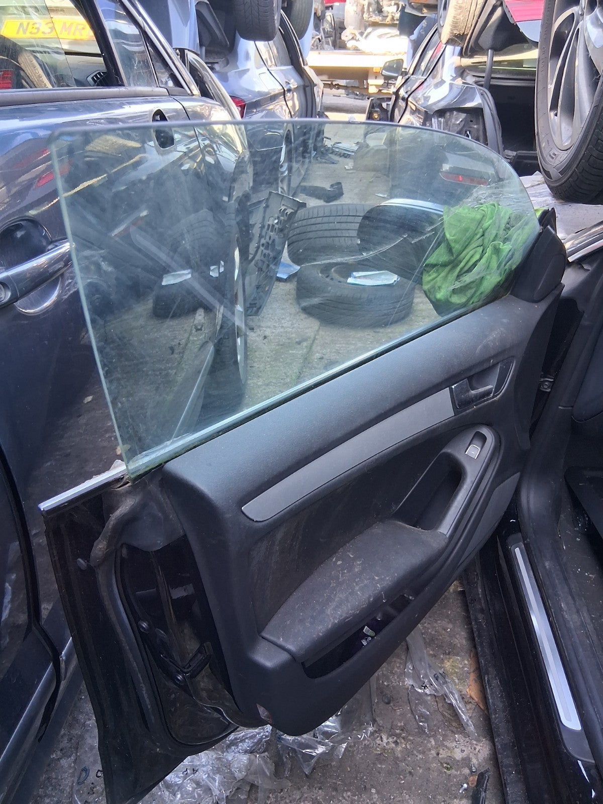 2015 AUDI A5 HATCHBACK 5 DOOR NSF PASSENGER SIDE FRONT LEFT WINDOW GLASS