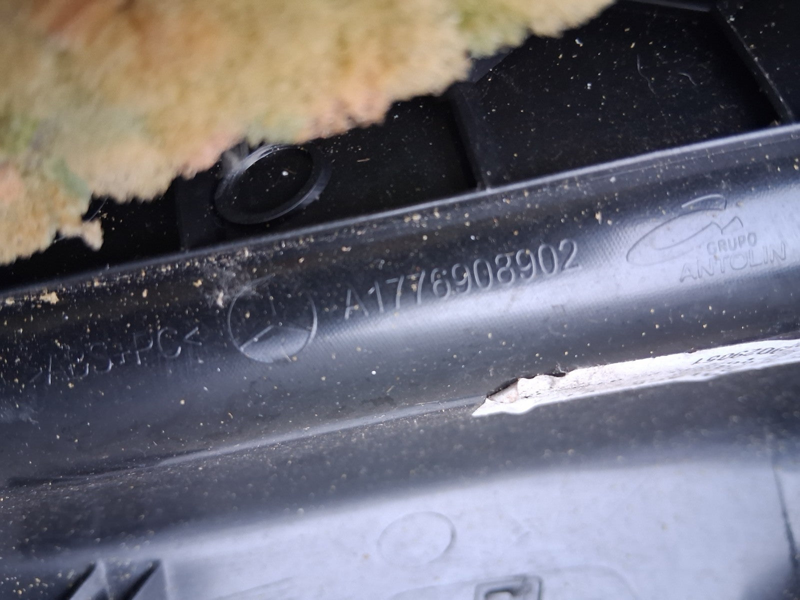 2021 MERCEDES A CLASS V177 OSR REAR DRIVER SIDE RIGHT C PILLAR TRIM A1776908902