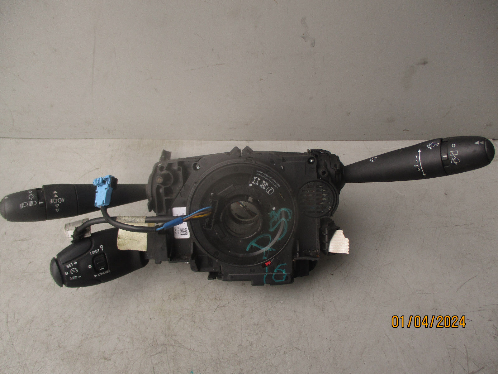 2016 CITROEN DS3 INDICATOR WIPER STALK SWITCH & SQUIB 96773880ZD