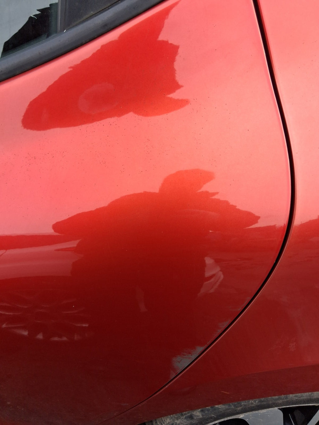 2013 RENAULT CLIO X98 MK4 NSR PASSENGER SIDE REAR LEFT BARE DOOR RED
