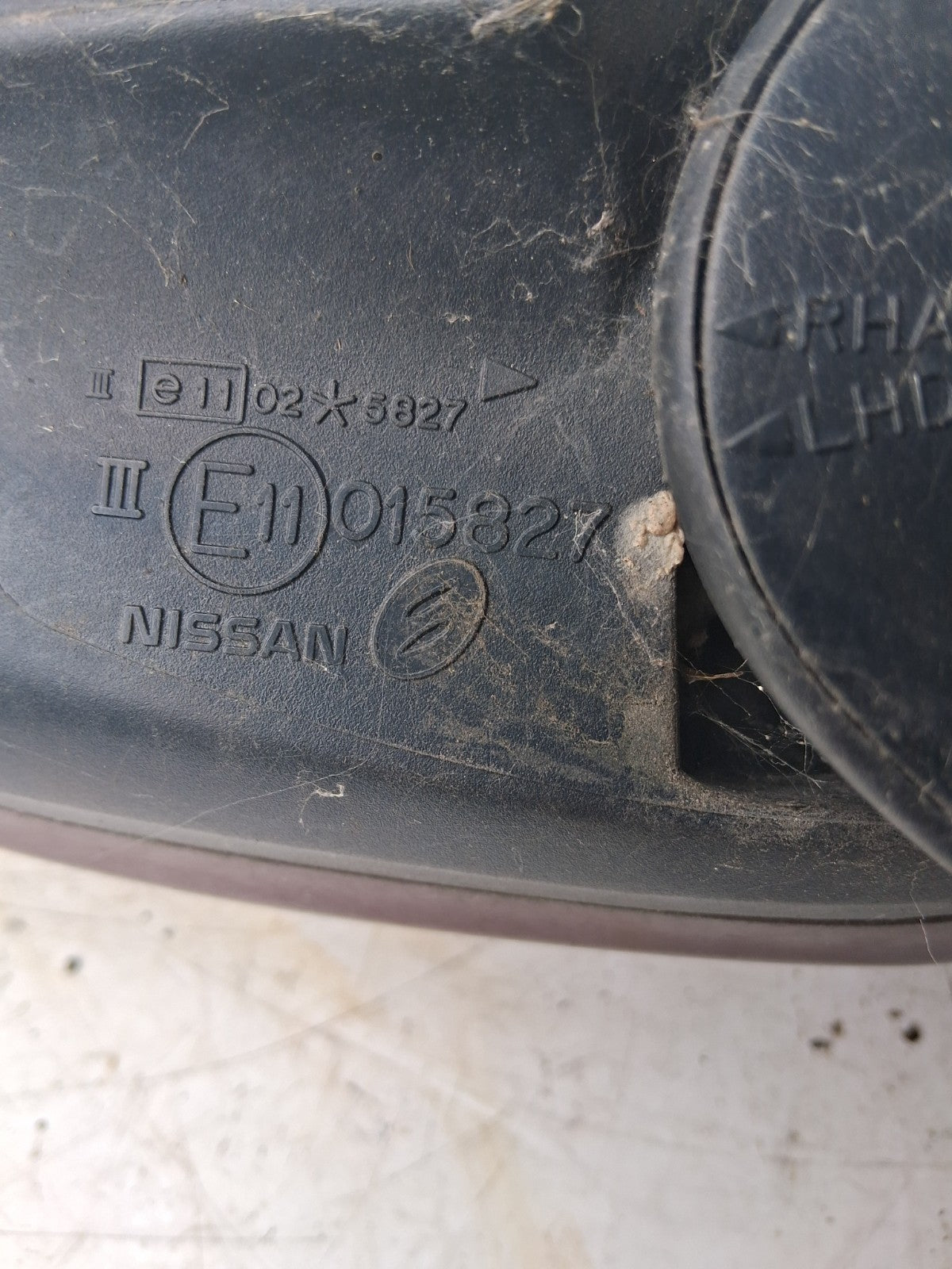 2005 NISSAN ALMERA RED NSF NEAR PASSENGER LEFT SIDE DOOR WING MIRROR 015827