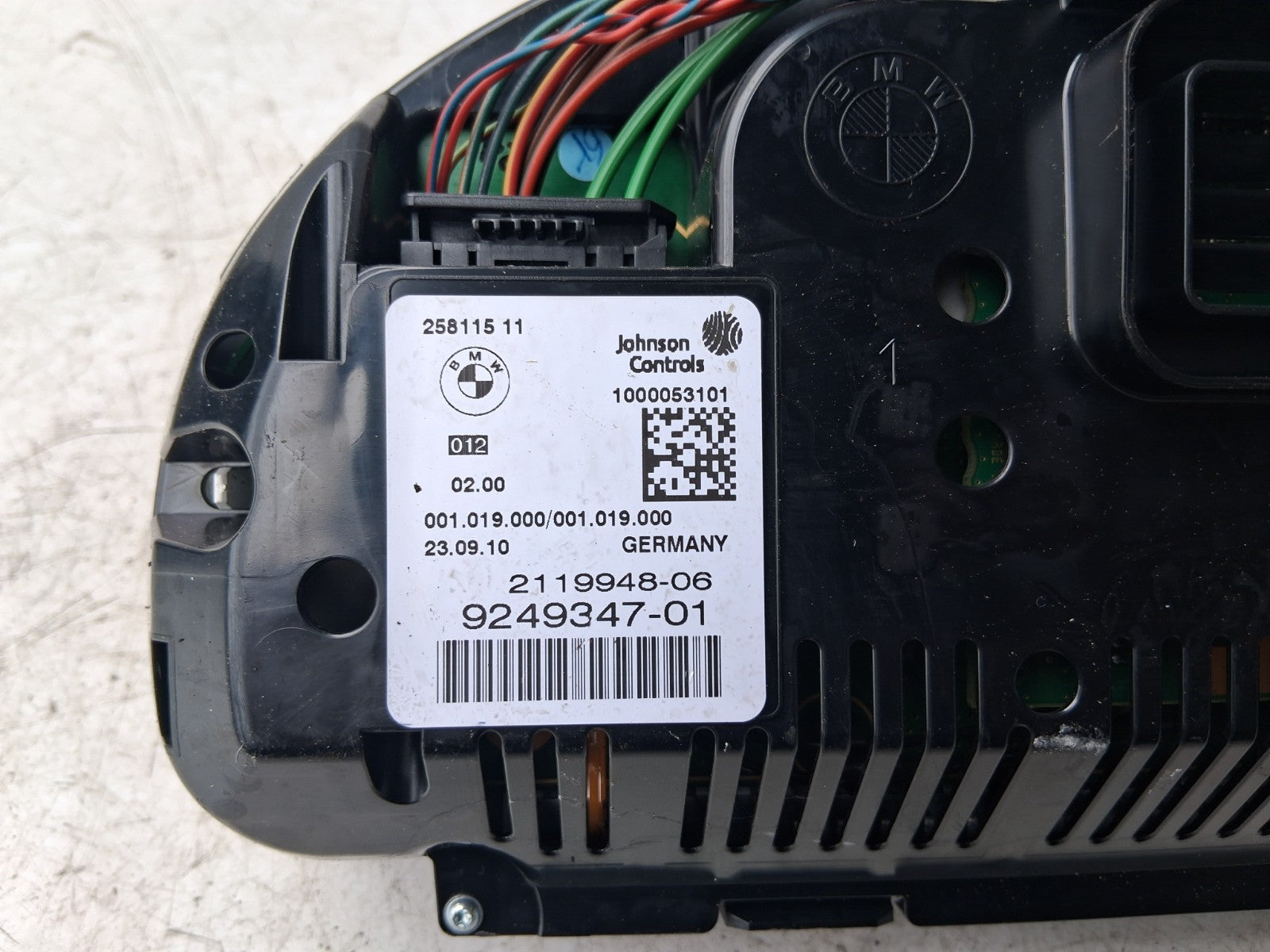 2010 BMW 5 SERIES F10 2.0 DIESEL MANUAL SPEEDO INSTRUMENT CLUSTER 9249347