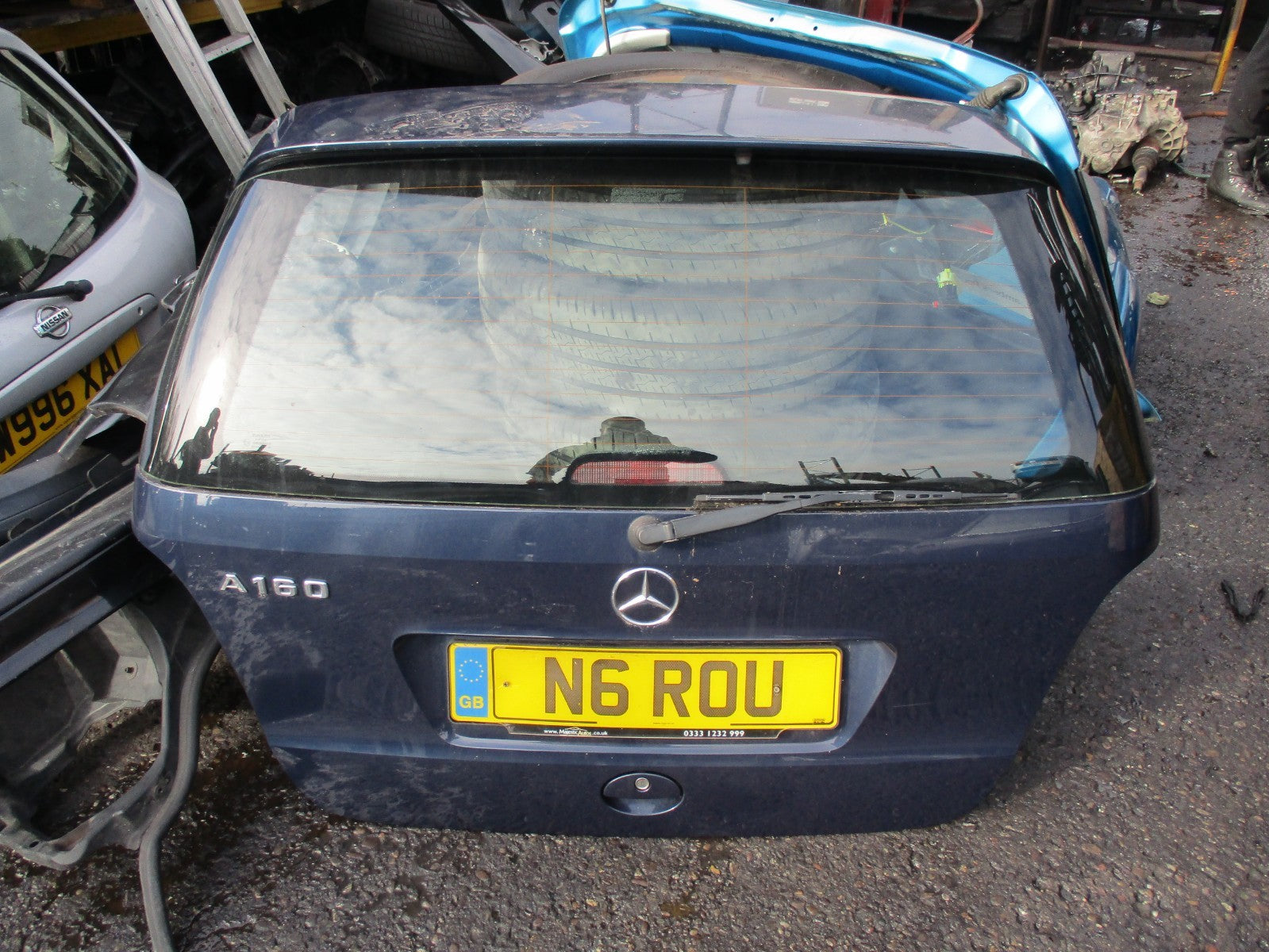 MERCEDES A CLASS W168 1997-2004 REAR BOOTLID HATCHBACK TAILGATE DARK BLUE