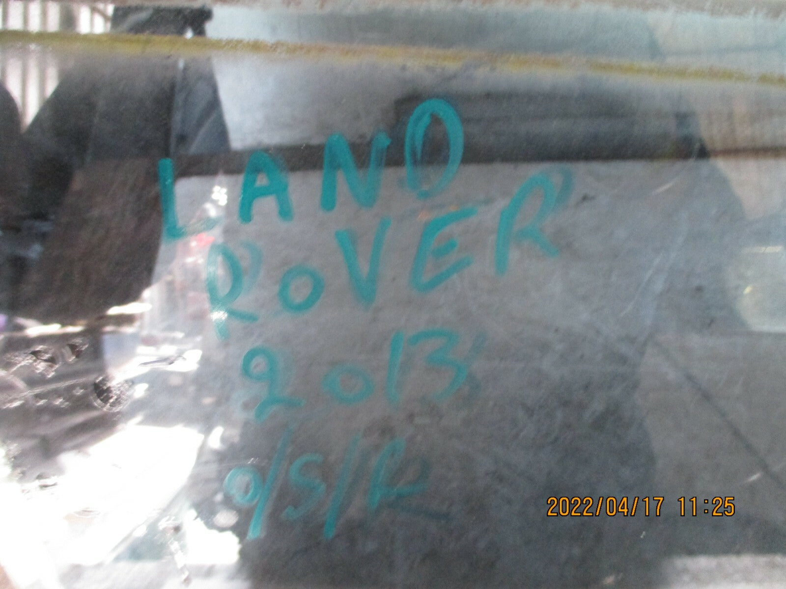 RANGE ROVER EVOQUE 2013 L538 OSR REAR DRIVER SIDE WINDOW GLASS