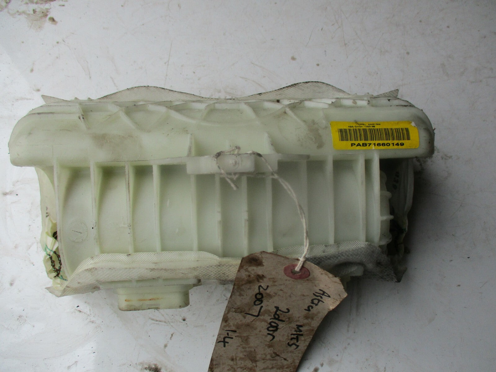 VAUXHALL ASTRA H MK5 2007 NS PASSENGER SIDE DASHBOARD AIRBAG UNIT 24451349