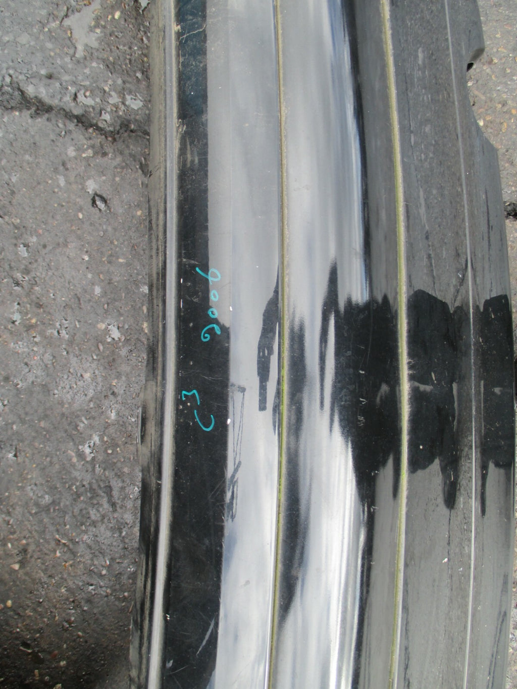 CITROEN C3 2006 COMPLETE REAR BACK BLACK PLASTIC GLOSS BLACK BUMPER