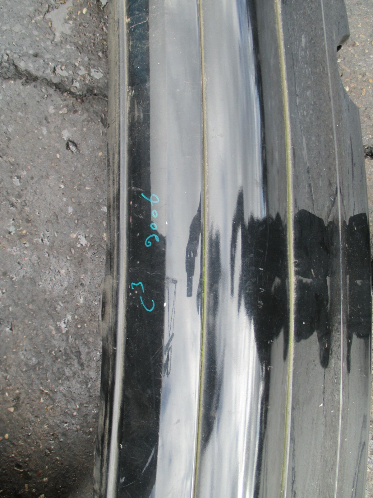 CITROEN C3 2006 COMPLETE REAR BACK BLACK PLASTIC GLOSS BLACK BUMPER