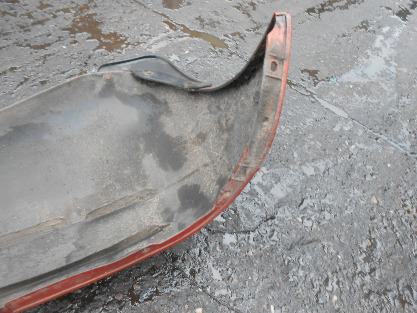 DAWOO MATIZ 1999 COMPLETE REAR BUMPER ORANGE