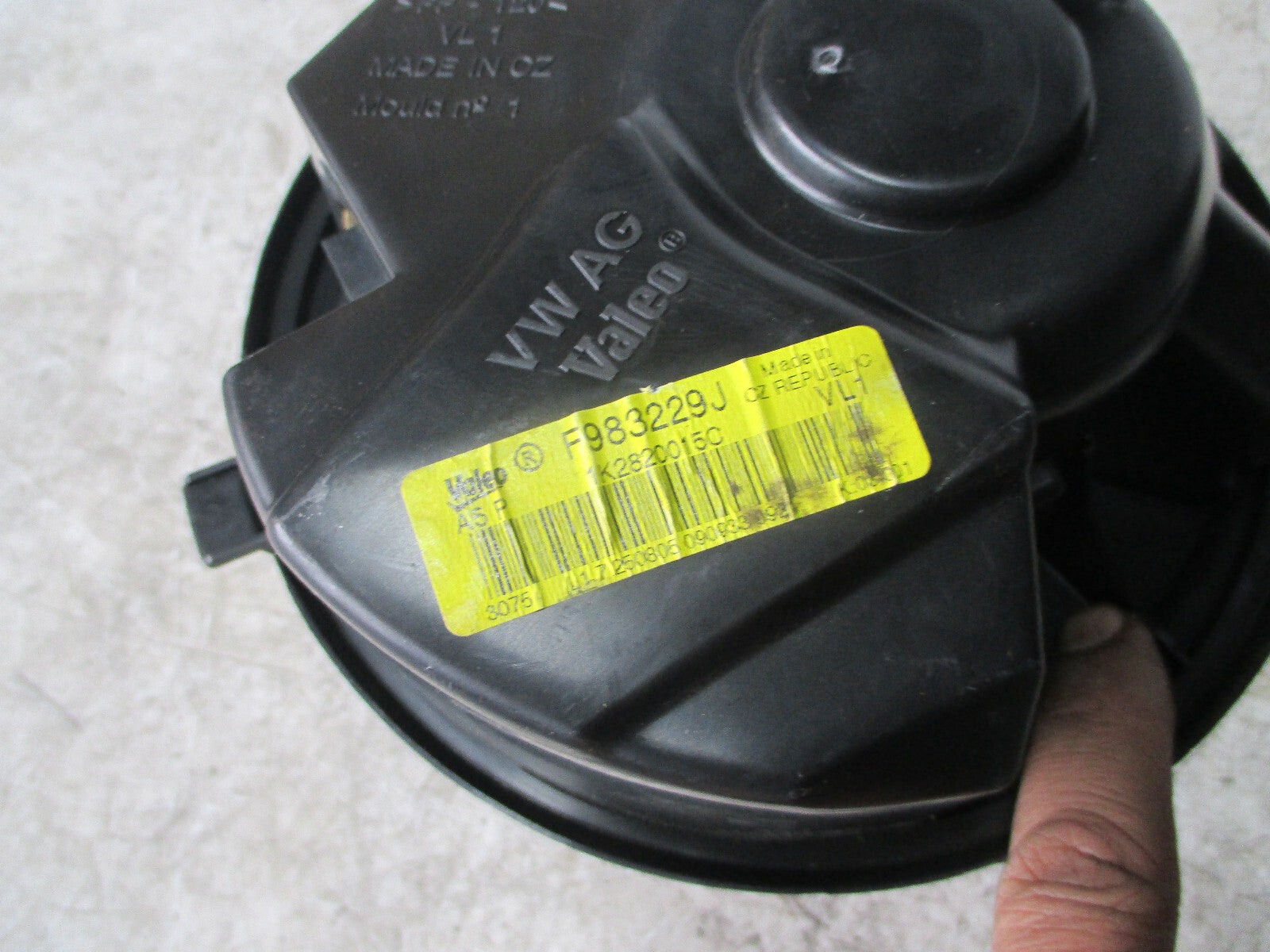 AUDI A3 8P 2005 HEATER BLOWER MOTOR FAN 1K820015C
