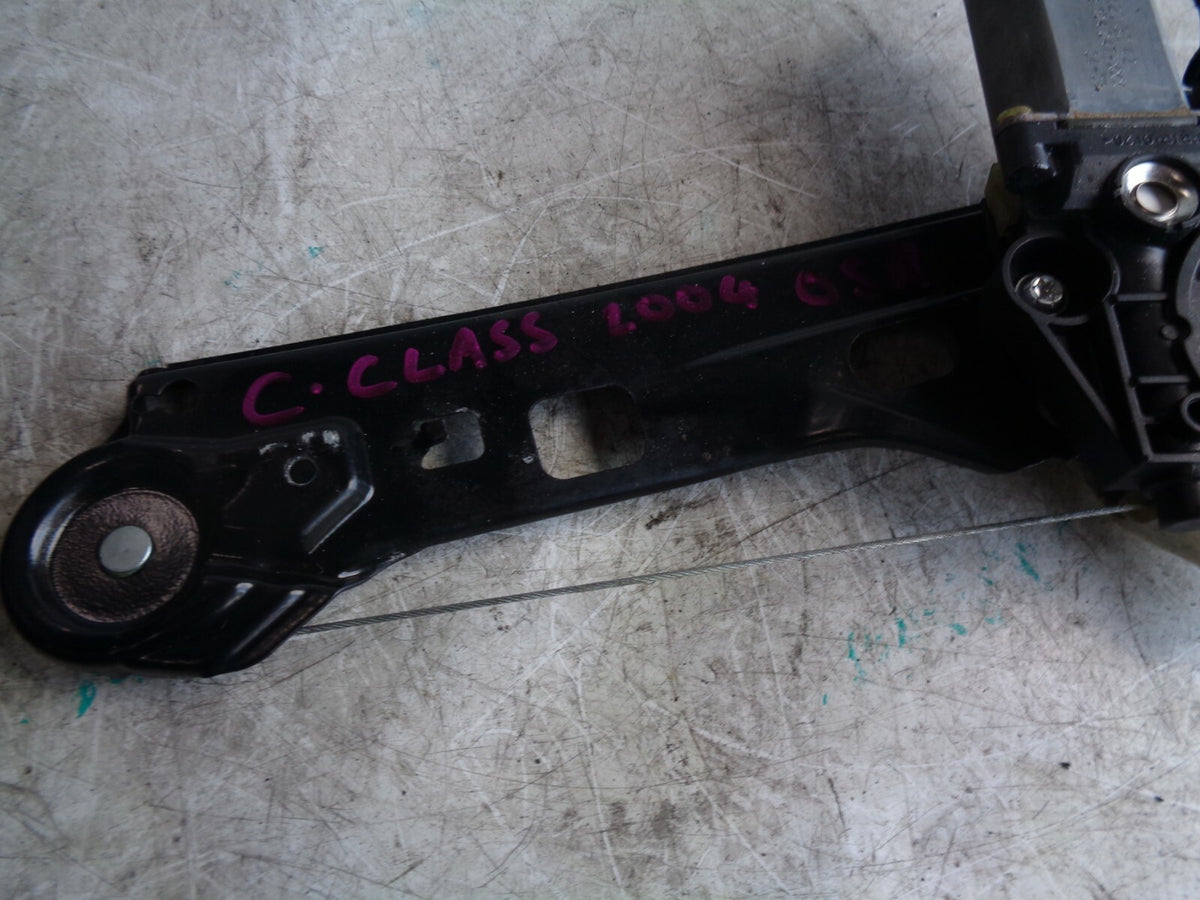 MERCEDES BENZ C CLASS 2004 OSR DRIVER SIDE REAR WINDOW MOTOR AND REGULATOR