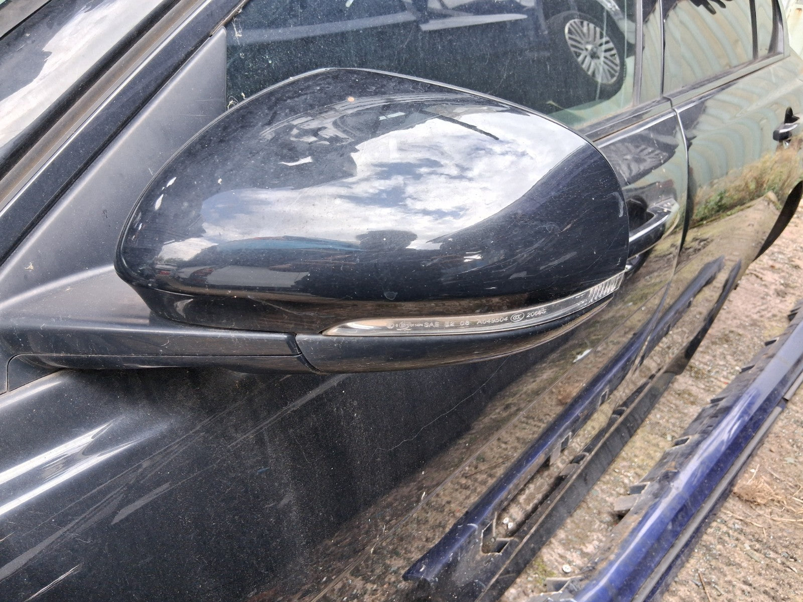 2017 JAGUAR XE NSF PASSENGER SIDE FRONT LEFT ELECTRIC WING MIRROR BLACK