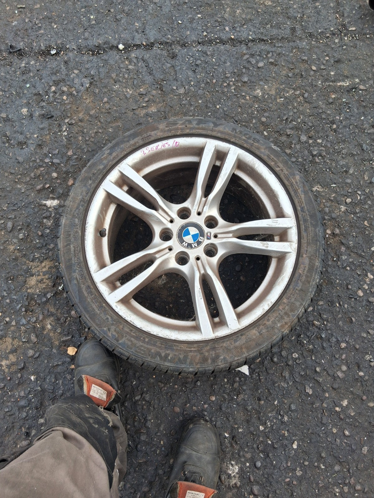 2010 BMW 3 SERIES E90 18 INCH SINGLE ALLOY WHEEL WITH TYRE 225/45ZR18