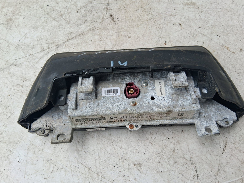 2014 BMW 3 SERIES F31 DASHBOARD SAT NAV DISPLAY SCREEN 9292247