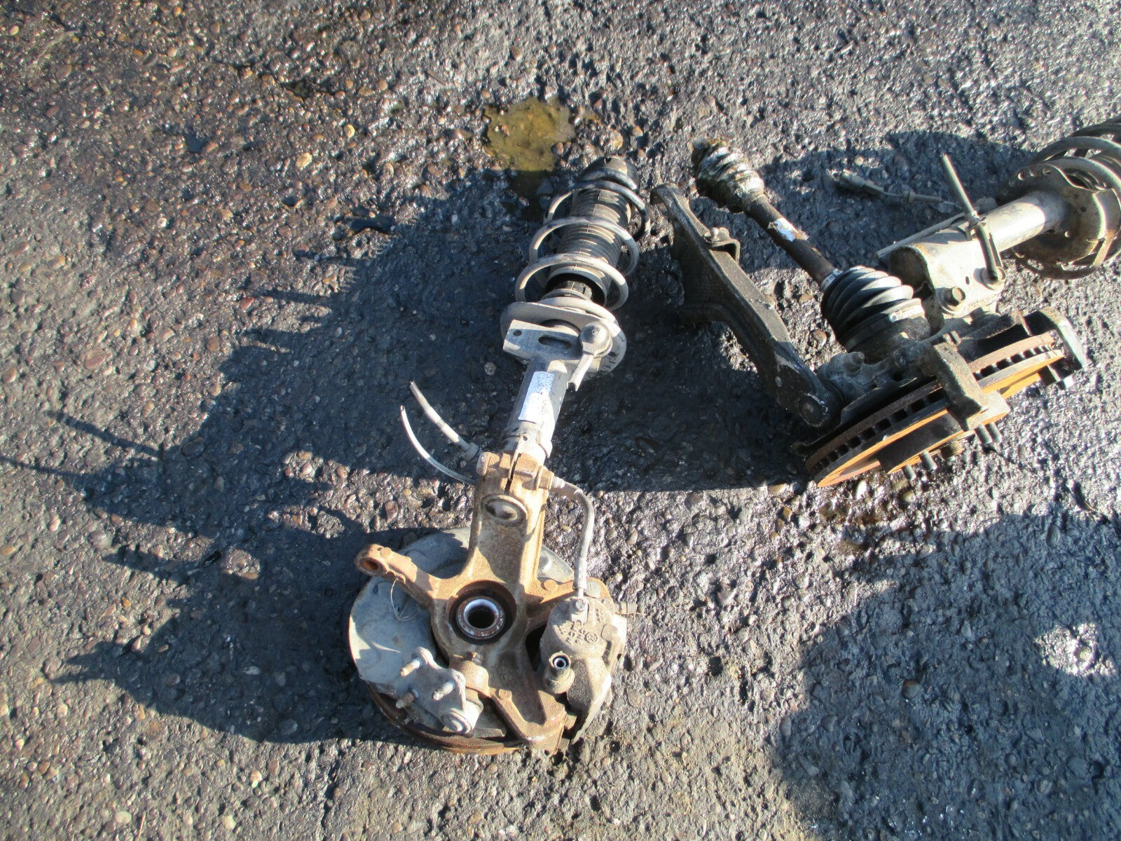 SKODA FABIA 2017 1.0 PETROL NSF PASSENGER SIDE FRONT SUSPENSION HUB BRAKE DISC