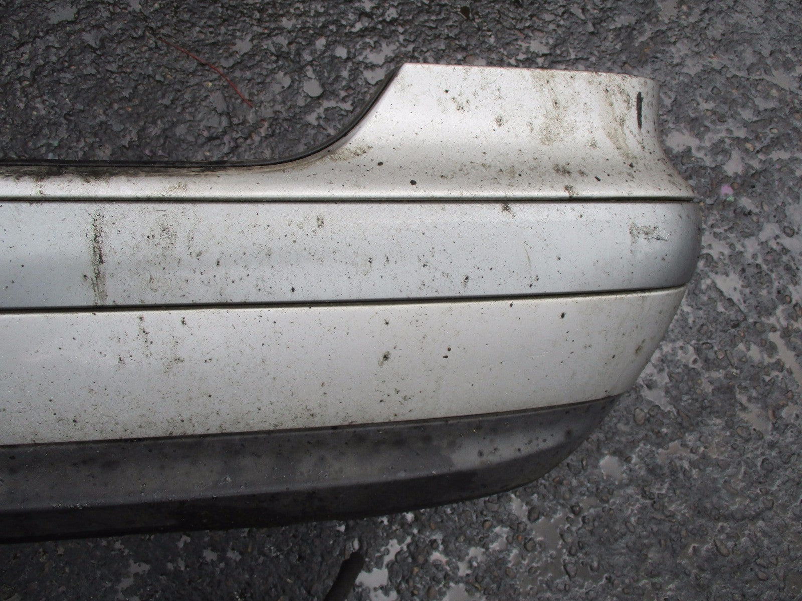 MERCEDES CLK C208 1997 COMPLETE REAR BACK PLASTIC BUMPER SILVER