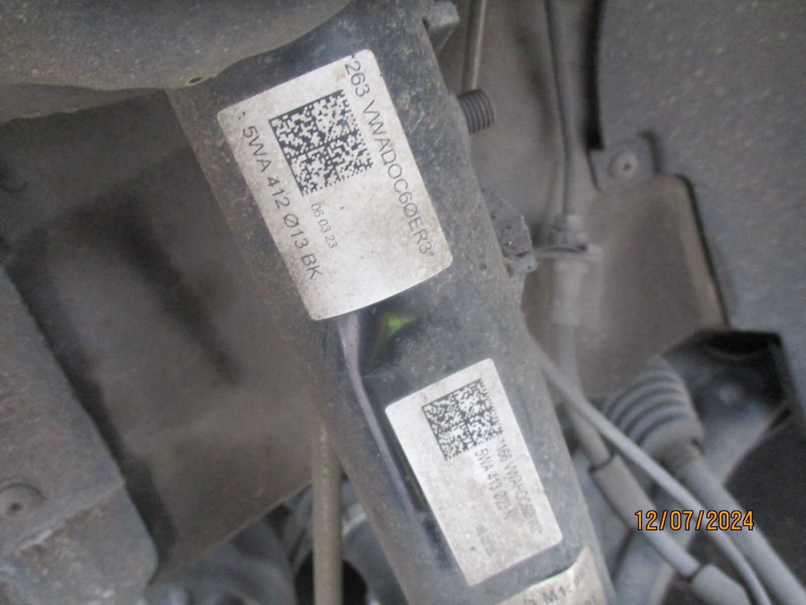 2023 VW VOLKSWAGEN GOLF MK8 1.5 PETROL NSF PASSENGER SHOCK ABSORBER 5WA413023N