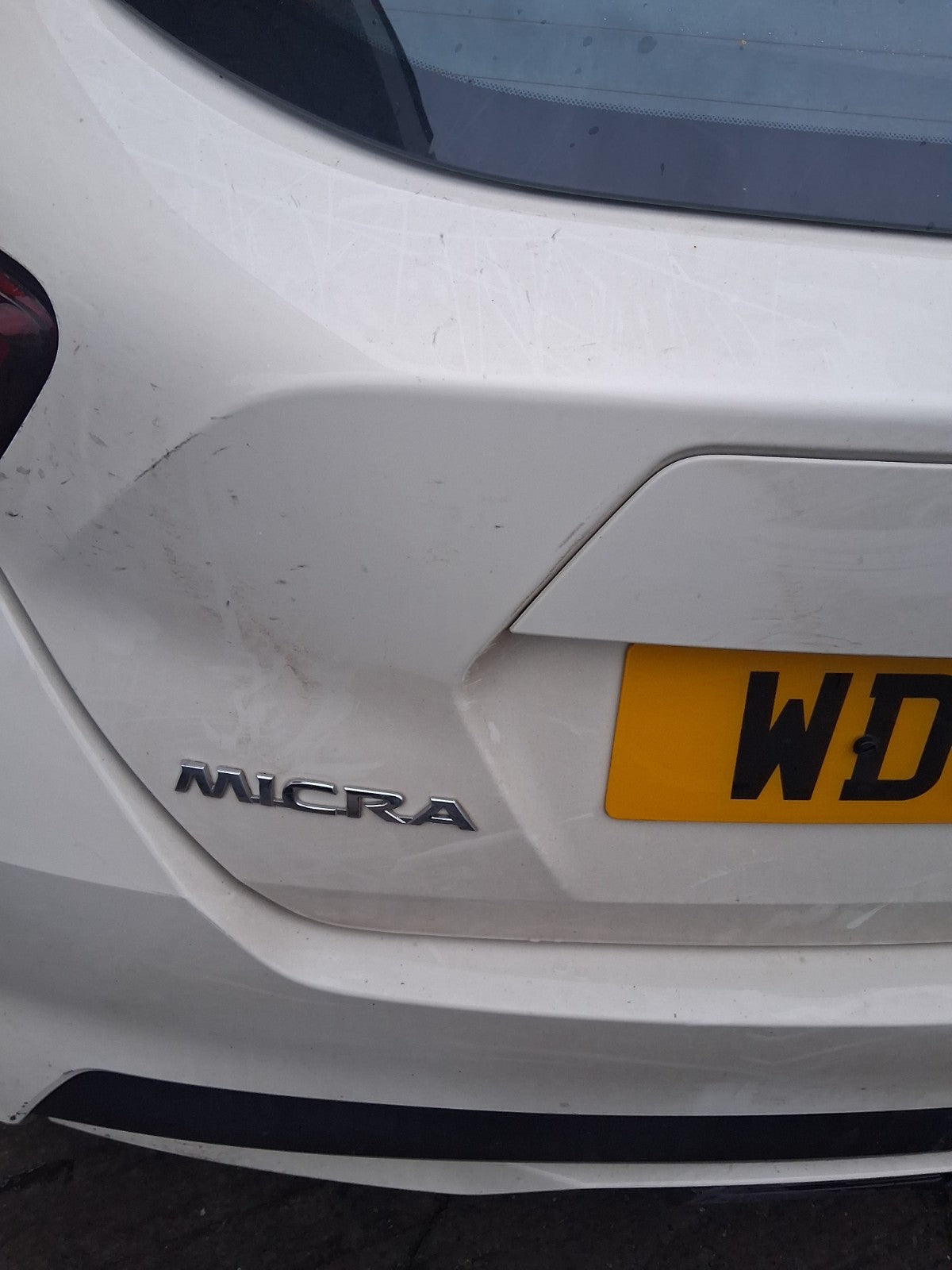2018 NISSAN MICRA K14 COMPLETE REAR BARE TAILGATE BOOTLID IVORY D16