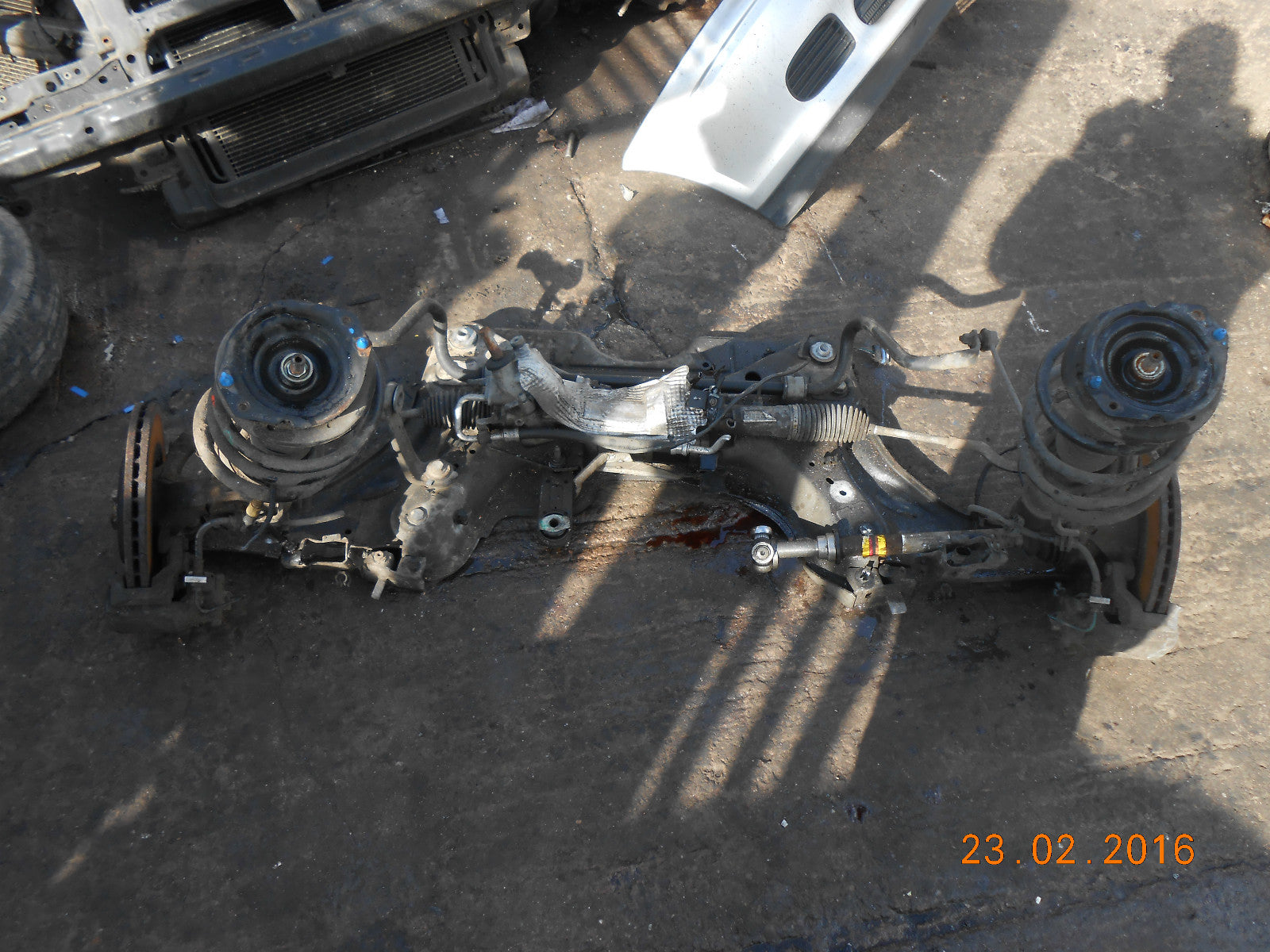 RENAULT VEL SATIS 2002 2.0 16V COMPLETE SUBFRAME STEERING RACK HUB CALIPER SHOCK