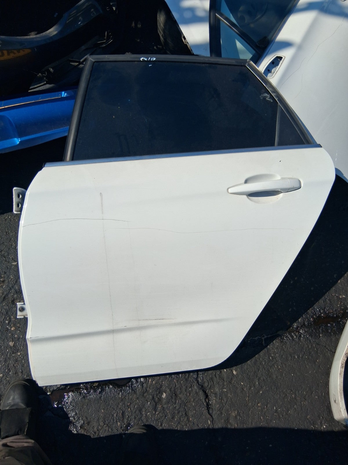 2013 CITROEN C4 MK2 NSR PASSENGER SIDE REAR LEFT COMPLETE DOOR WHITE