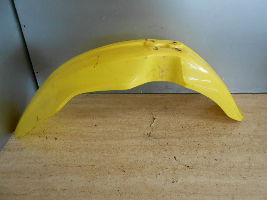 SUZUKI RM 125 2006 125CC SCRAMBLER SCRAM FRONT YELLOW PLASTIC MUDGUARD FENDER