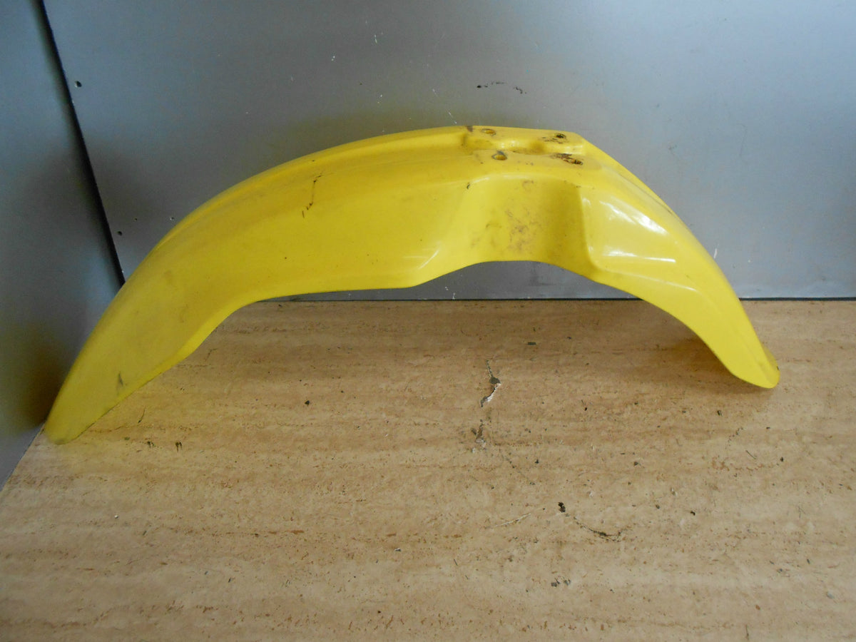 SUZUKI RM 125 2006 125CC SCRAMBLER SCRAM FRONT YELLOW PLASTIC MUDGUARD FENDER