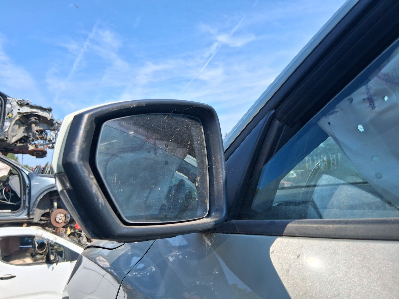 2023 AUDI A1 GB MK2 NS PASSENGER FRONT POWERFOLD WING MIRROR DEW SILVER MET LX7E