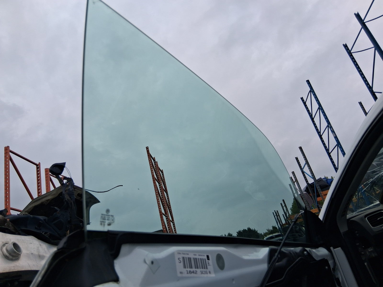 2015 VW VOLKSWAGEN SCIROCCO MK3 NS PASSENGER SIDE LEFT WINDOW GLASS
