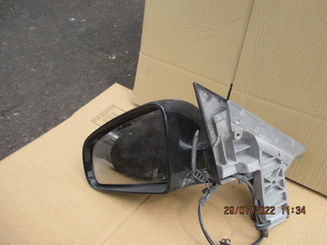 AUDI A4 B7 2007 NSF PASSENGER SIDE FRONT WING MIRROR BLACK