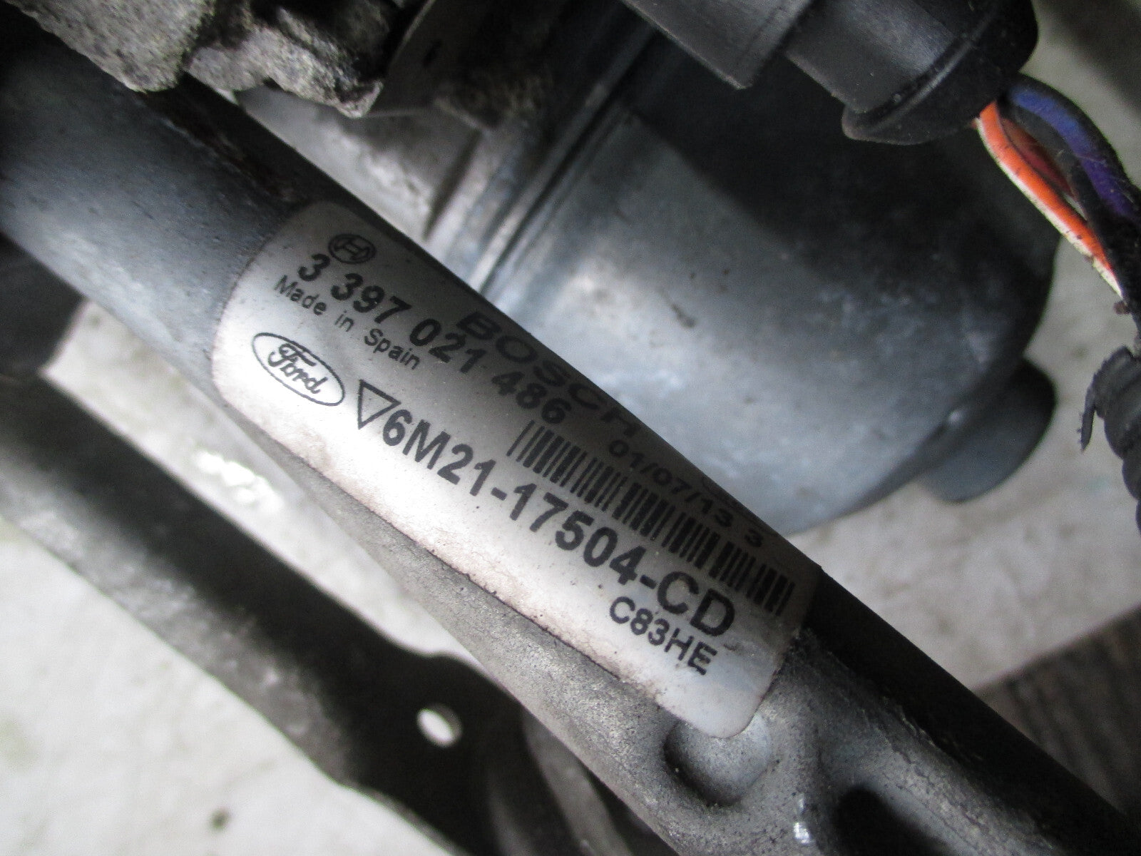 FORD GALAXY 2013 MK3 NSF PASSENGER SIDE FRONT WIPER MOTOR LINKAGES 6M2117504CD
